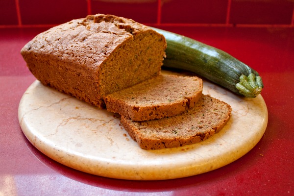 sliced zucchini bread for national food holiday