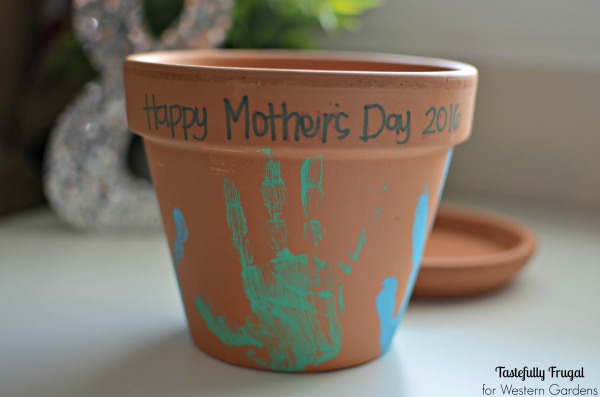 Mother's Day Flower Pots are the perfect gift for all the mothers in your life! A sweet and simple gift to bring a pop of color to her home and a smile to her face.