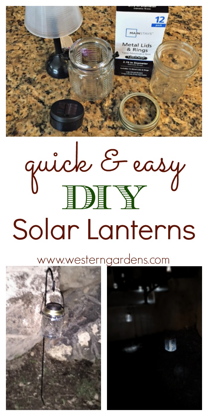 Do you love the look of solar lanterns, but not the cost? Make your own ! They're cheap, easy and fast. Check out the simple instructions!