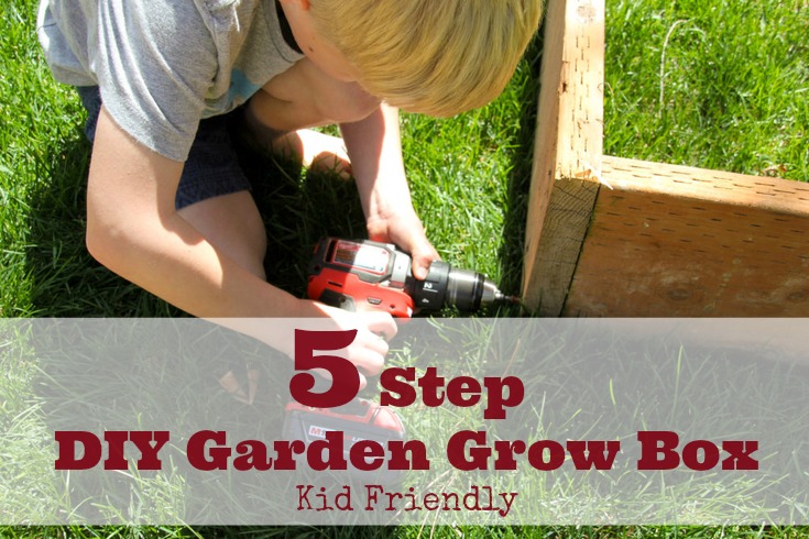 Garden Grow Box DIY with kids