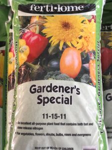 Gardeners special fertilizer with micro-nutrients