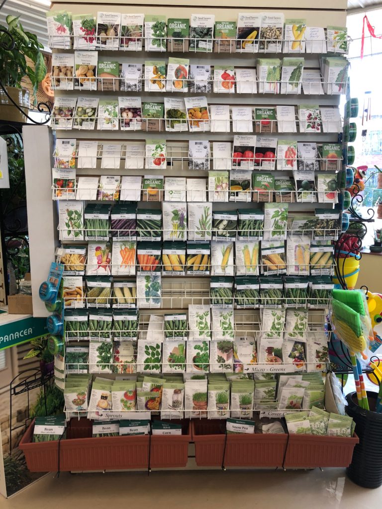 organic vegetable seed packages for natural garden in Utah